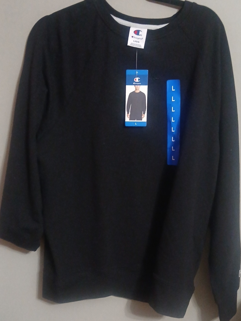 Champion Black Crewneck Pullover Sweatshirt